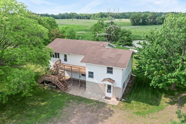 1231 135th St, Amery, WI 54005 - aerial view of sparsely populated area