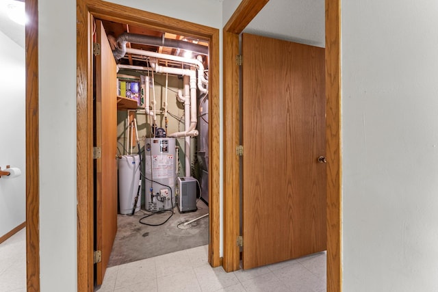 1231 135th St, Amery, WI 54005 - utility room with gas water heater