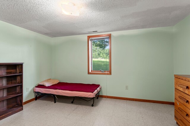 1231 135th St, Amery, WI 54005 - bedroom featuring baseboards and a textured ceiling