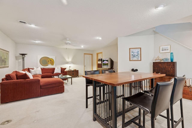 4555 Jewel Ln N, Plymouth, MN 55446 - dining room with carpet floors and ceiling fan