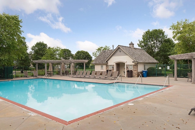 4555 Jewel Ln N, Plymouth, MN 55446 - community pool featuring a pergola and a patio