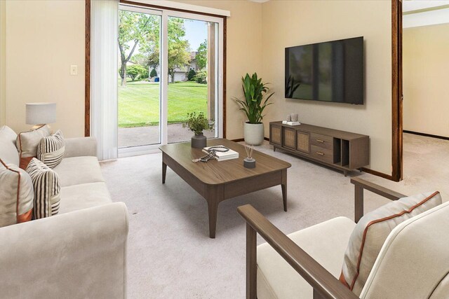 10382 Juniper Ln, Eden Prairie, MN 55347 - living room with light colored carpet and healthy amount of natural light