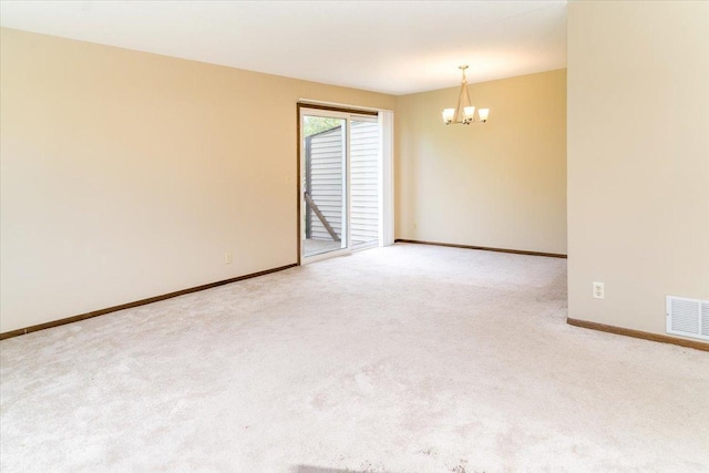 10382 Juniper Ln, Eden Prairie, MN 55347 - carpeted spare room with a chandelier and baseboards