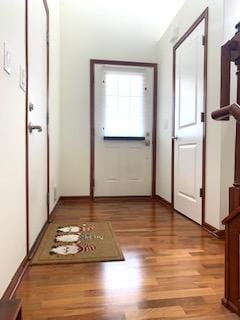 1595 Fox Hunt Way, Victoria, MN 55386 - doorway to outside with light wood-style flooring