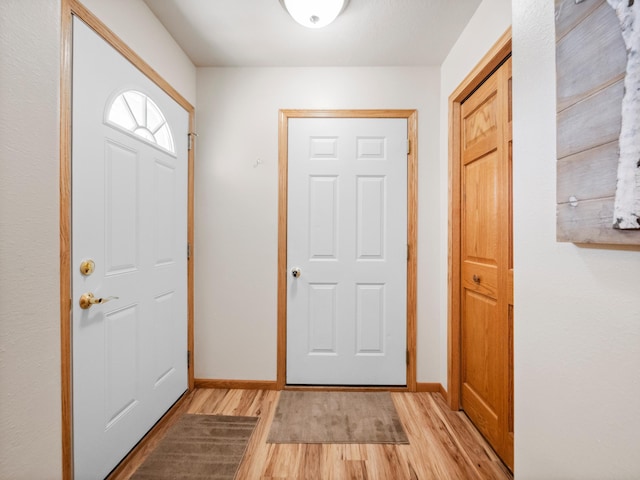 116 Street Cir Unit 104, Miltona, MN 56354 - foyer entrance with light wood-style flooring and baseboards