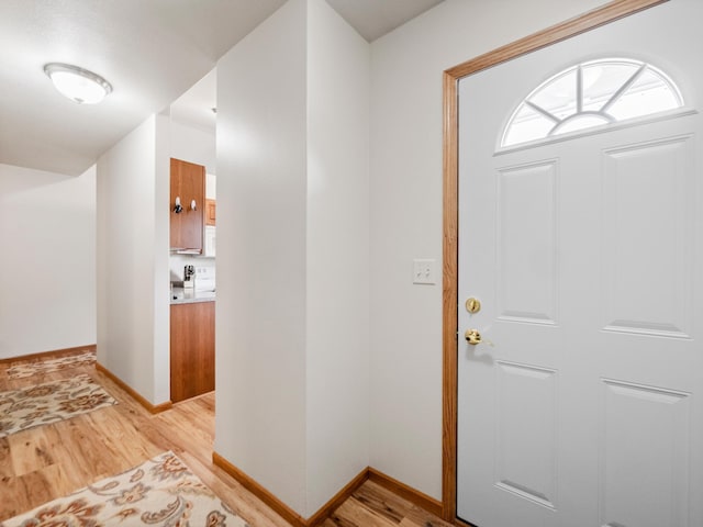 116 Street Cir Unit 104, Miltona, MN 56354 - foyer with light wood-style floors and baseboards