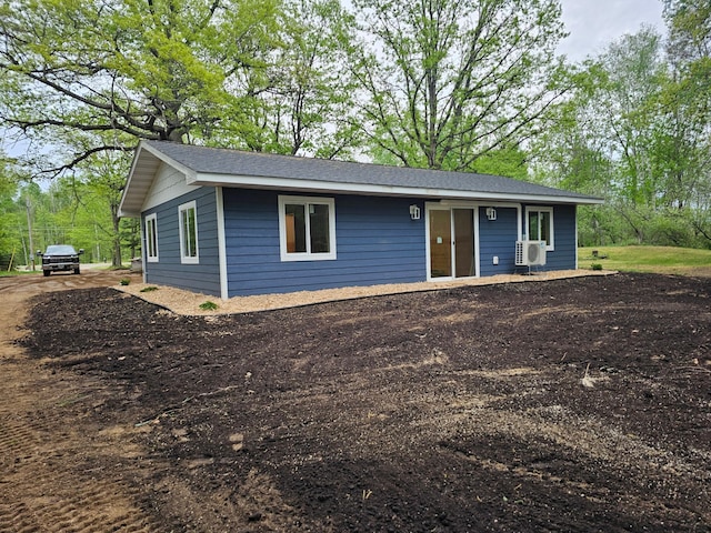 view of single story home