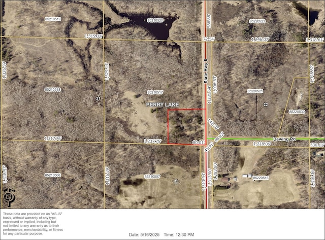 aerial overview of property's location