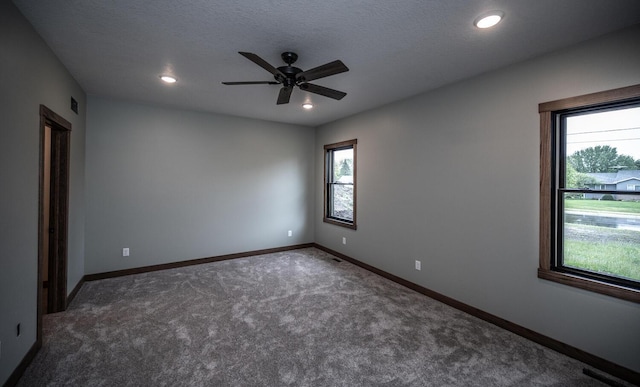 29194 Cynthia Path, Randolph, MN 55065 - carpeted spare room featuring a ceiling fan, baseboards, and recessed lighting