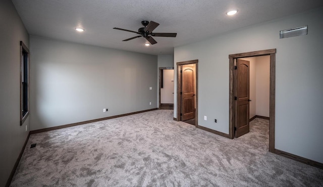 29194 Cynthia Path, Randolph, MN 55065 - unfurnished bedroom with carpet floors, baseboards, recessed lighting, and a ceiling fan