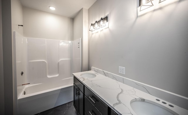 29194 Cynthia Path, Randolph, MN 55065 - full bathroom featuring shower / washtub combination and double vanity