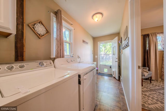 laundry area featuring washer and clothes dryer