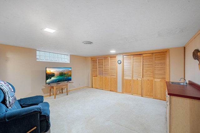 14 Overlook Rd, Dellwood, MN 55110 - living room with light carpet and baseboards