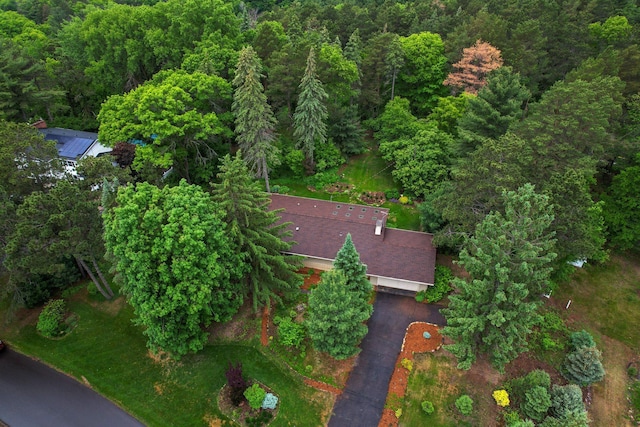 14 Overlook Rd, Dellwood, MN 55110 - aerial overview of property's location featuring a forest