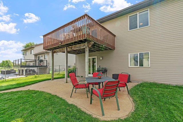 7734 Lancaster Ave NE, Otsego, MN 55301 - view of patio with a wooden deck