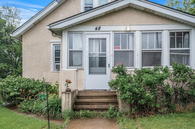 48 Jessamine Ave E, Saint Paul, MN 55117 - property entrance featuring stucco siding