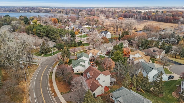2970 Western Ave N, Roseville, MN 55113 - aerial view of property's location with nearby suburban area and a nearby body of water
