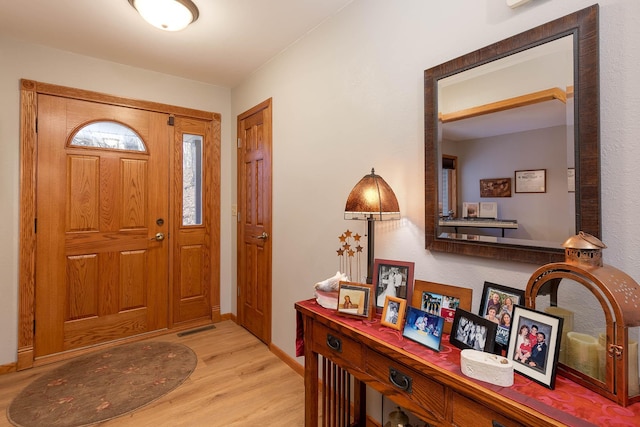 100 Hill Dr, Lime Twp, MN 56001 - foyer featuring light wood-style flooring and baseboards