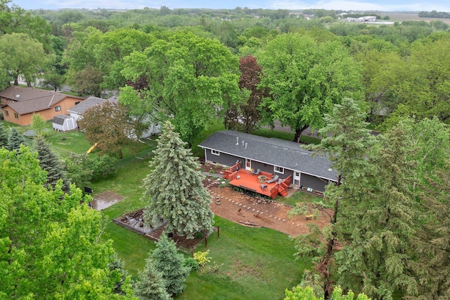 750 Prairie Ave SE, Cokato, MN 55321 - aerial view of property and surrounding area featuring a heavily wooded area