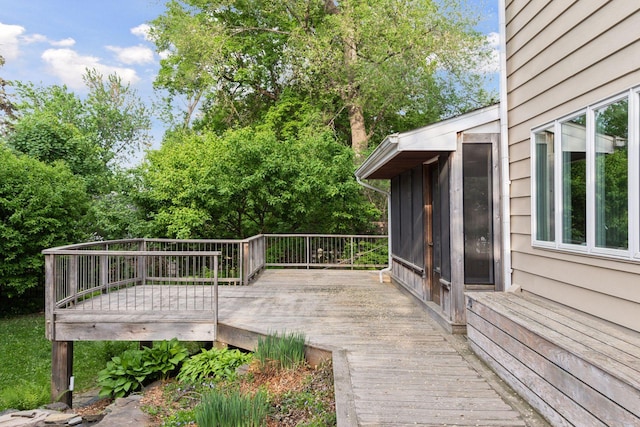 1215 Eleanor Ave, Saint Paul, MN 55116 - wooden terrace featuring view of scattered trees