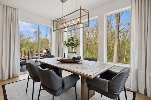 15630 112th St, Dayton, MN 55369 - sunroom featuring a chandelier