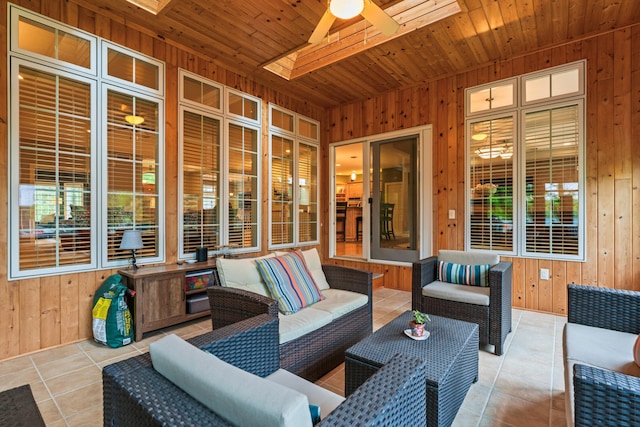 2508 4th Ave NW, Austin, MN 55912 - view of patio with outdoor lounge area and ceiling fan