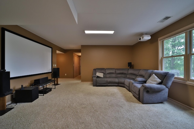 4741 Briarwood Ln, Baxter, MN 56425 - carpeted home theater room with plenty of natural light