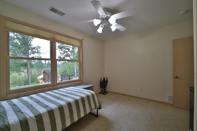 4741 Briarwood Ln, Baxter, MN 56425 - carpeted bedroom with baseboards and a ceiling fan