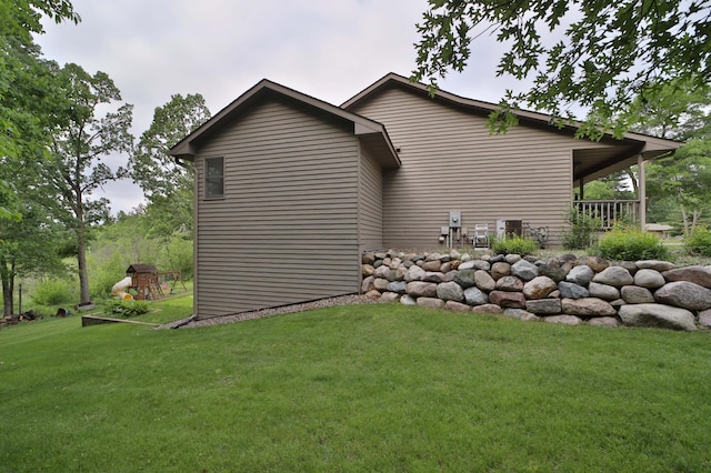 4741 Briarwood Ln, Baxter, MN 56425 - view of side of home with a yard