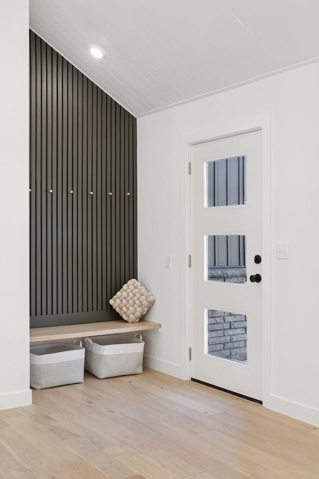 1022 Fairview Ave S, Saint Paul, MN 55116 - mudroom featuring wood finished floors and baseboards