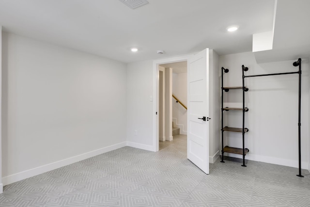 1022 Fairview Ave S, Saint Paul, MN 55116 - basement featuring baseboards and recessed lighting