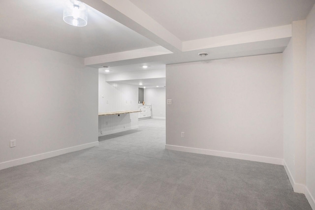 1022 Fairview Ave S, Saint Paul, MN 55116 - empty room featuring baseboards, light carpet, and recessed lighting