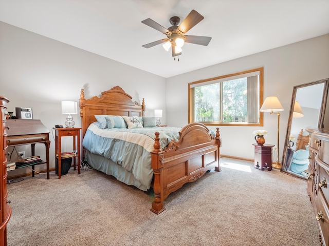 509 Kinkead Dr NW, Alexandria, MN 56308 - bedroom with carpet flooring, baseboards, and a ceiling fan