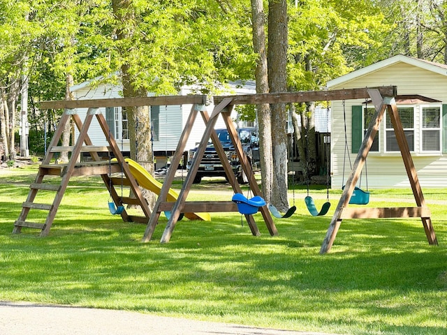 20429 326th Ave Unit 15, Isle, MN 56342 - view of playground featuring a lawn