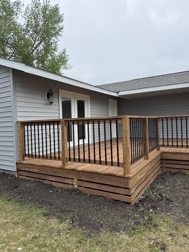 14646 Tradewinds Rd, Lake Eunice Twp, MN 56511 - view of wooden terrace
