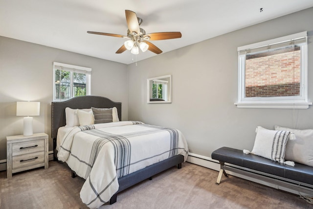 4515 Grand Ave S Unit 1, Minneapolis, MN 55419 - carpeted bedroom featuring ceiling fan