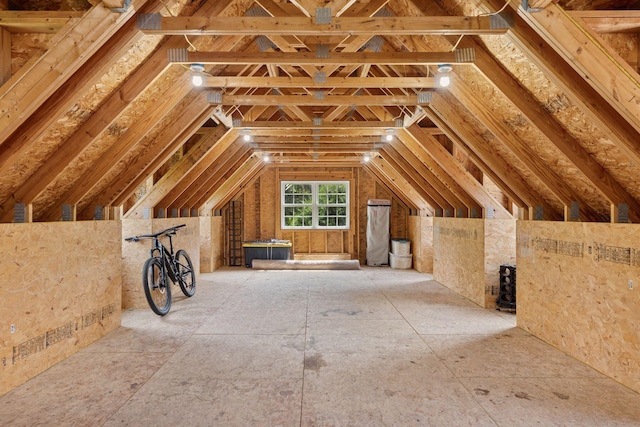 view of attic