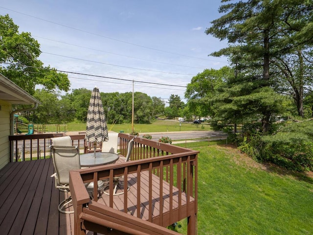 3401 Yukon Ave S, Saint Louis Park, MN 55426 - deck featuring a yard and outdoor dining space