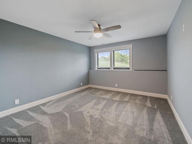 1706 57th Ave, Hammond, WI 54015 - carpeted empty room featuring ceiling fan and baseboards