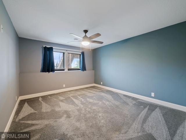 1706 57th Ave, Hammond, WI 54015 - carpeted empty room with ceiling fan and baseboards