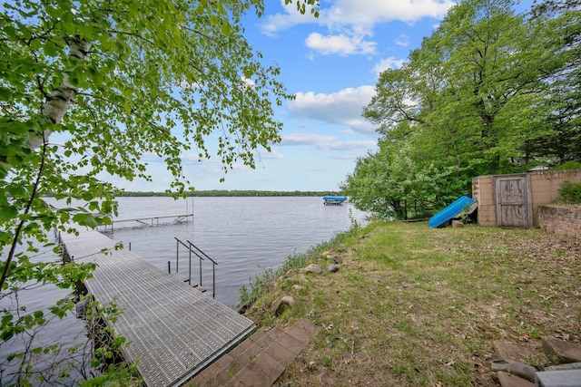 22718 Martin Lake Dr NE, Linwood Twp, MN 55092 - dock with a water view