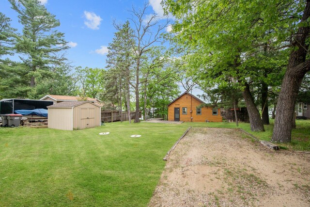 22718 Martin Lake Dr NE, Linwood Twp, MN 55092 - view of yard featuring a storage unit