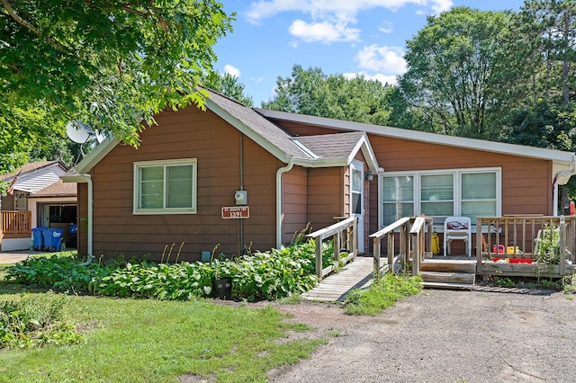 1391 Main St, Saint Joseph Twp, WI 54082 - bungalow with a wooden deck