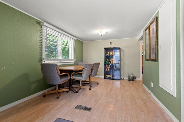 1391 Main St, Saint Joseph Twp, WI 54082 - dining space featuring wood finished floors and baseboards