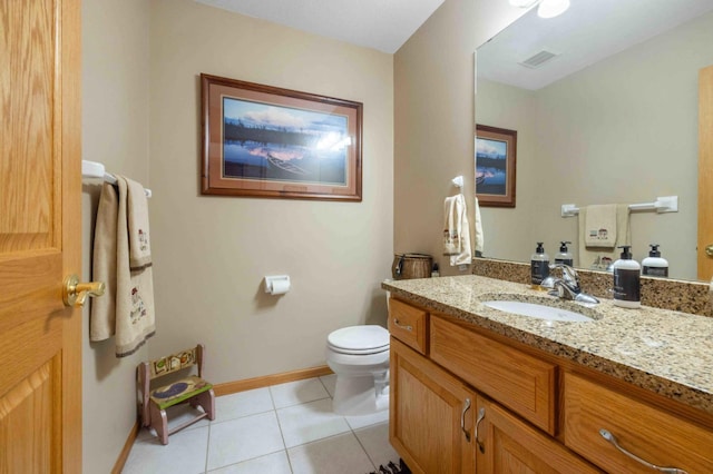 14464 Grouse Ln, Fifty Lakes, MN 56448 - bathroom featuring tile patterned flooring and vanity