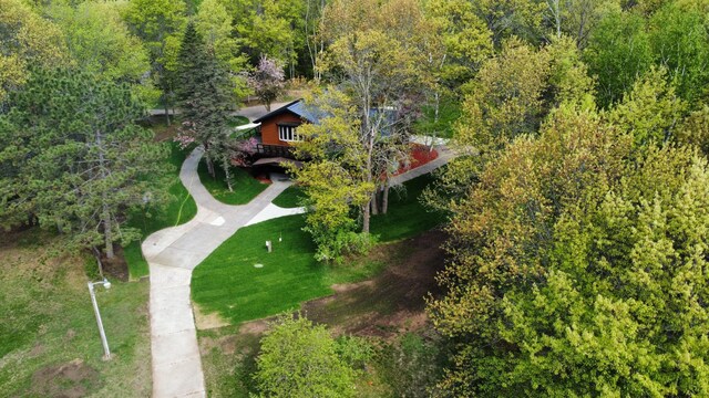 3245 Laketown Rd, Sturgeon Lake, MN 55783 - aerial view of property and surrounding area with a heavily wooded area