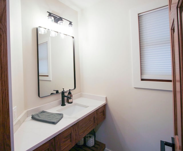 10551 Shore Dr, Merrifield, MN 56465 - bathroom with vanity