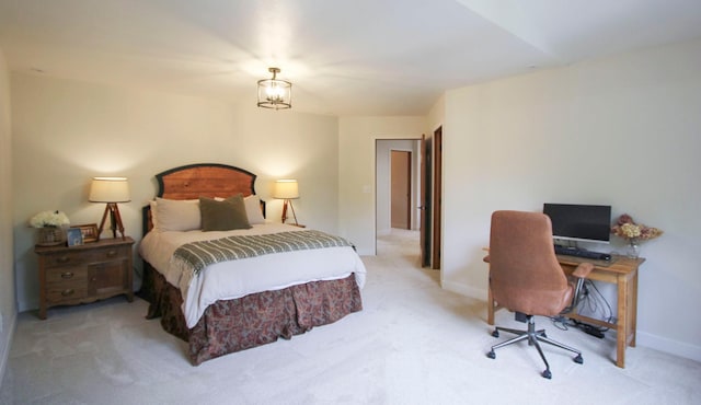 10551 Shore Dr, Merrifield, MN 56465 - bedroom featuring light colored carpet