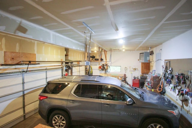 10551 Shore Dr, Merrifield, MN 56465 - garage with a heating unit