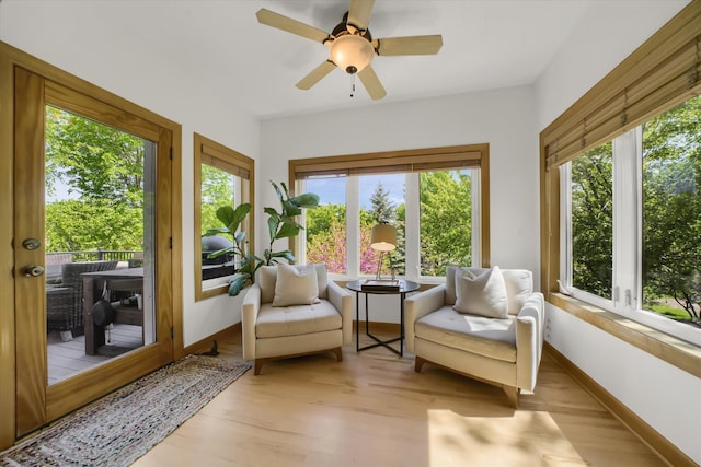 2907 Cougar Path NW, Prior Lake, MN 55372 - sunroom with baseboards and wood finished floors